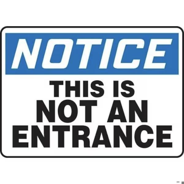 Accuform OSHA NOTICE SAFETY SIGN THIS IS NOT MADM856XP MADM856XP - main